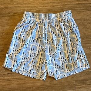 NWOT Blue Dior logo basketball short